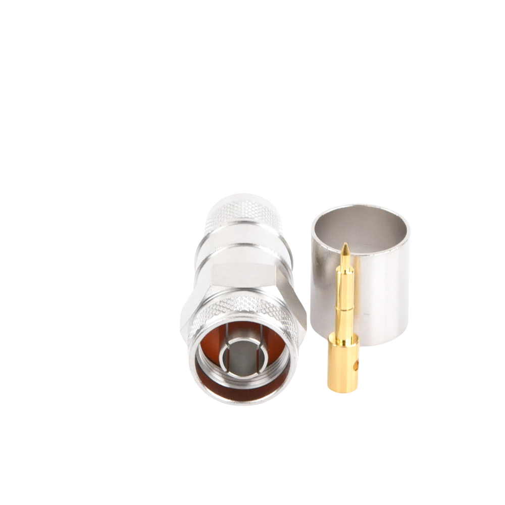 N Male Hex Fold Ring Connector for Belden 7977A (RF-600), LMR-600, CNT-600.