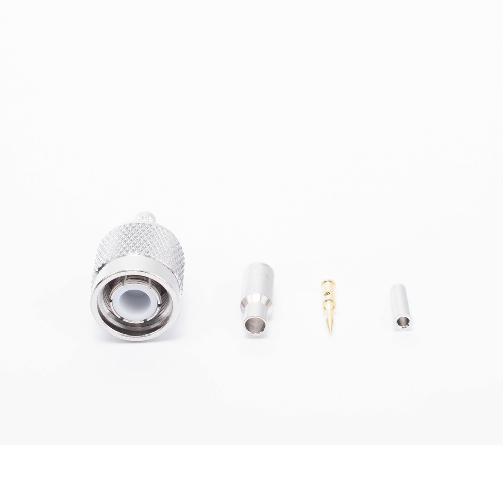 TNC Male Connector with Folding Ring for RG-174/U cables, BELDEN 8216.