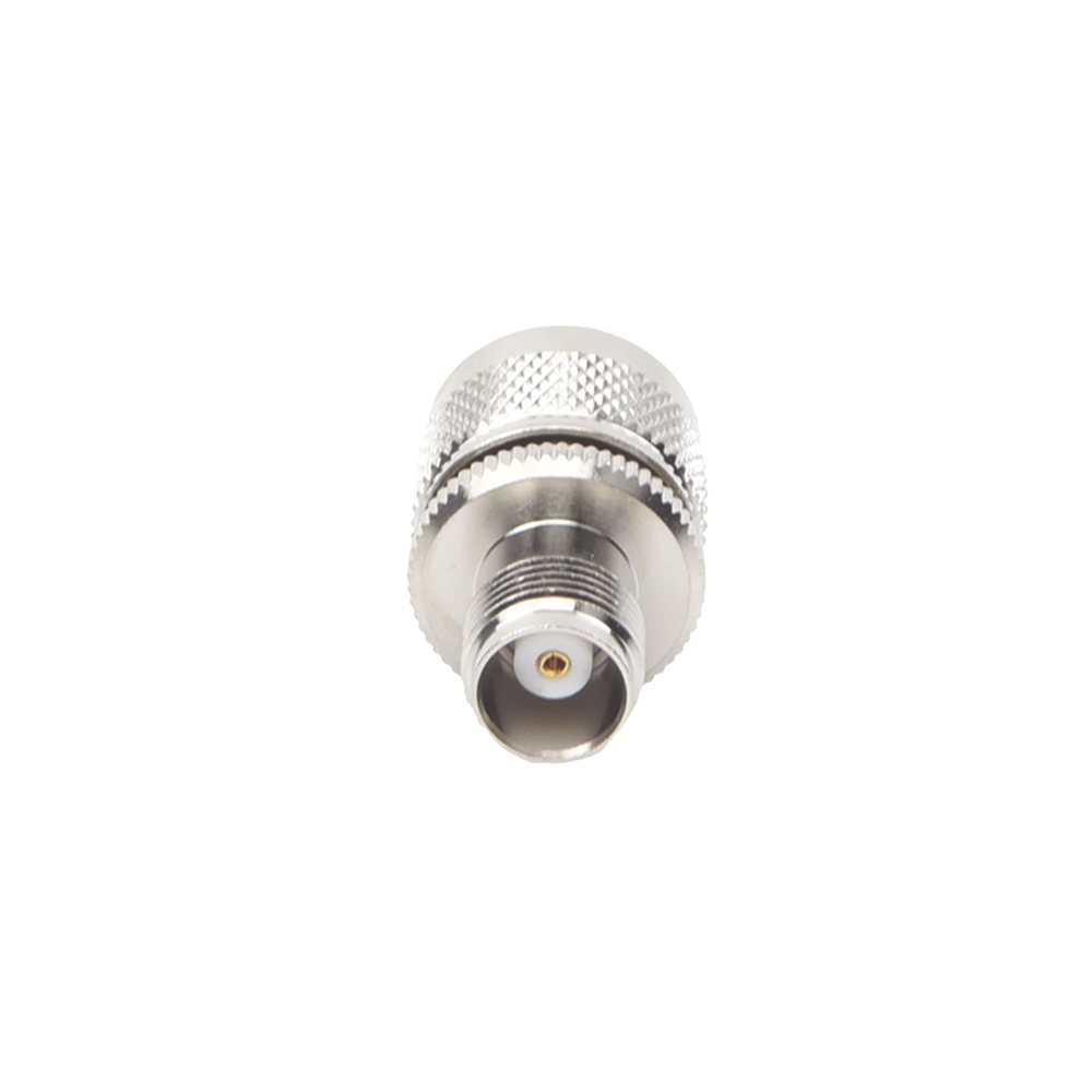 TNC Female to UHF Male (PL-259) Connector Inline Adapter, Nickel/Gold/Teflon.