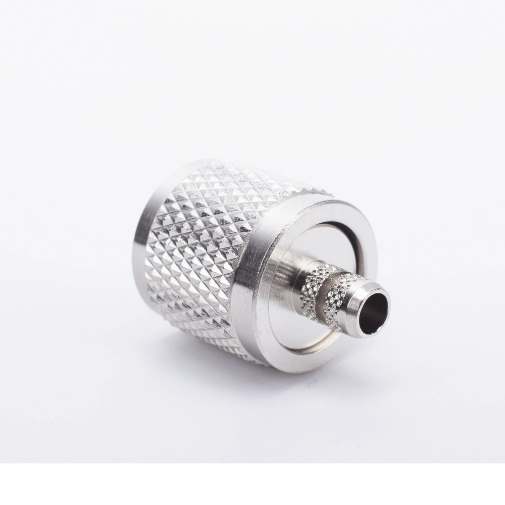 Foldable Ring UHF Male Connector (PL-259) for RG-8/X Coaxial Cable, 9258, LMR-240, Nickel/Silver/Bakelite.