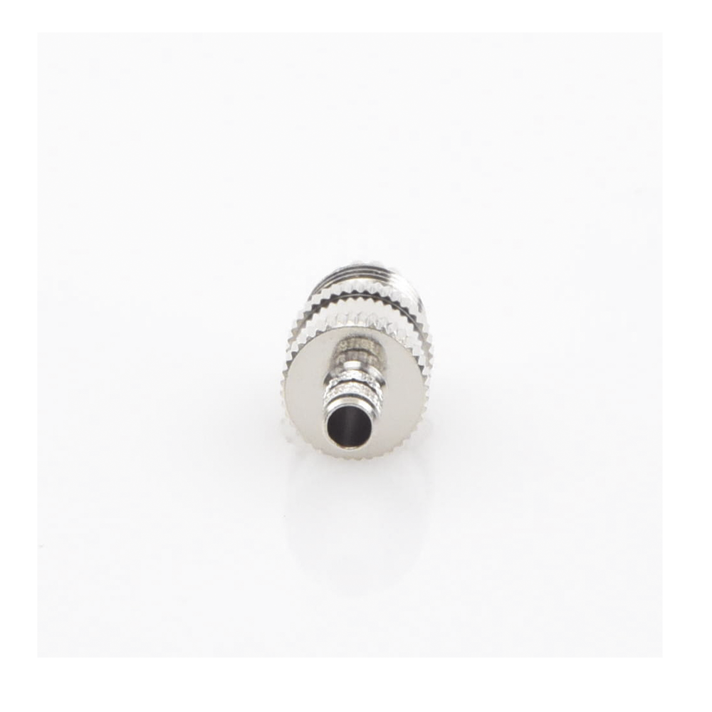 Mini UHF Female Crimp Connector on RG-58/U, RG-142/U Cables, Nickel/Silver/Delrin.