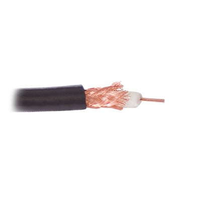Cable RG59, conductor central de alambre de cobre calibre 20, blindado de malla trenzada de cobre 80%, aislante de polie