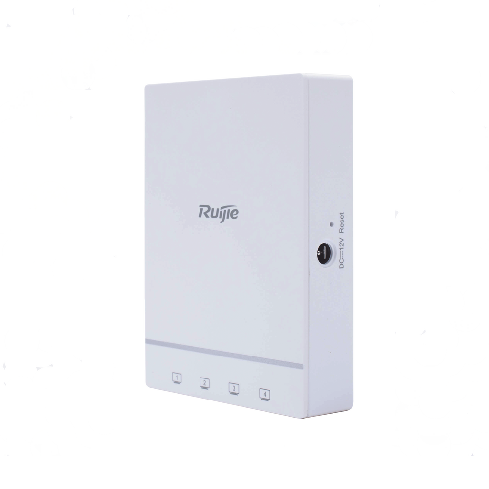 RG-AP180, Indoor Wall Mounted Wireless Access Point, 1.775Gbps Wi-Fi 6 Dual Band, 2x2 MU-MIMO, 4 Additional Gigabit Ports
