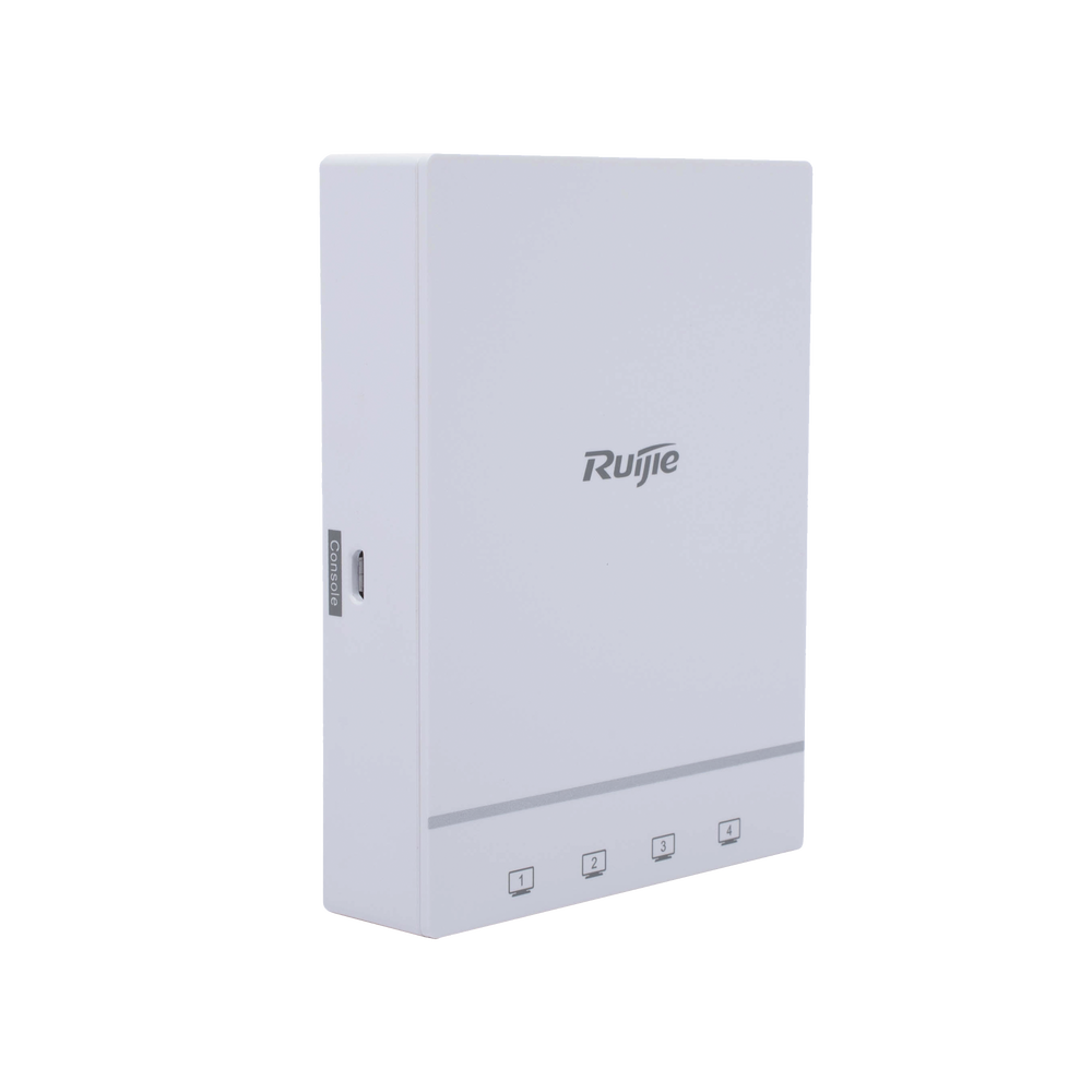 RG-AP180, Indoor Wall Mounted Wireless Access Point, 1.775Gbps Wi-Fi 6 Dual Band, 2x2 MU-MIMO, 4 Additional Gigabit Ports