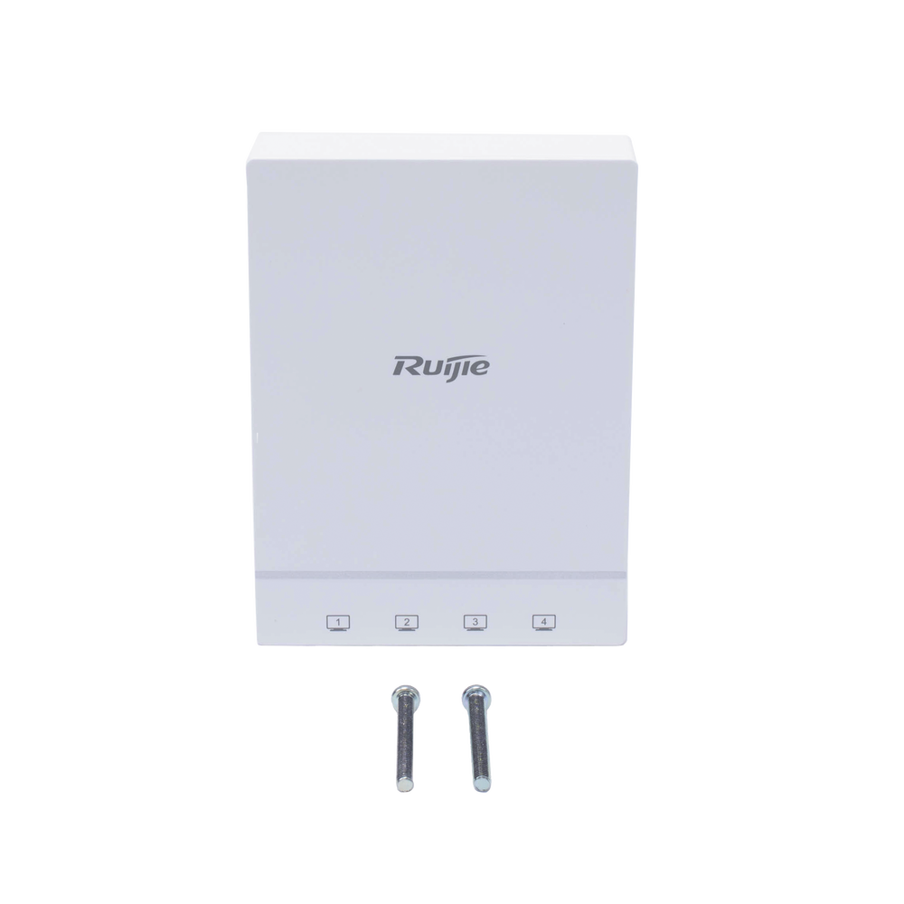 RG-AP180, Indoor Wall Mounted Wireless Access Point, 1.775Gbps Wi-Fi 6 Dual Band, 2x2 MU-MIMO, 4 Additional Gigabit Ports