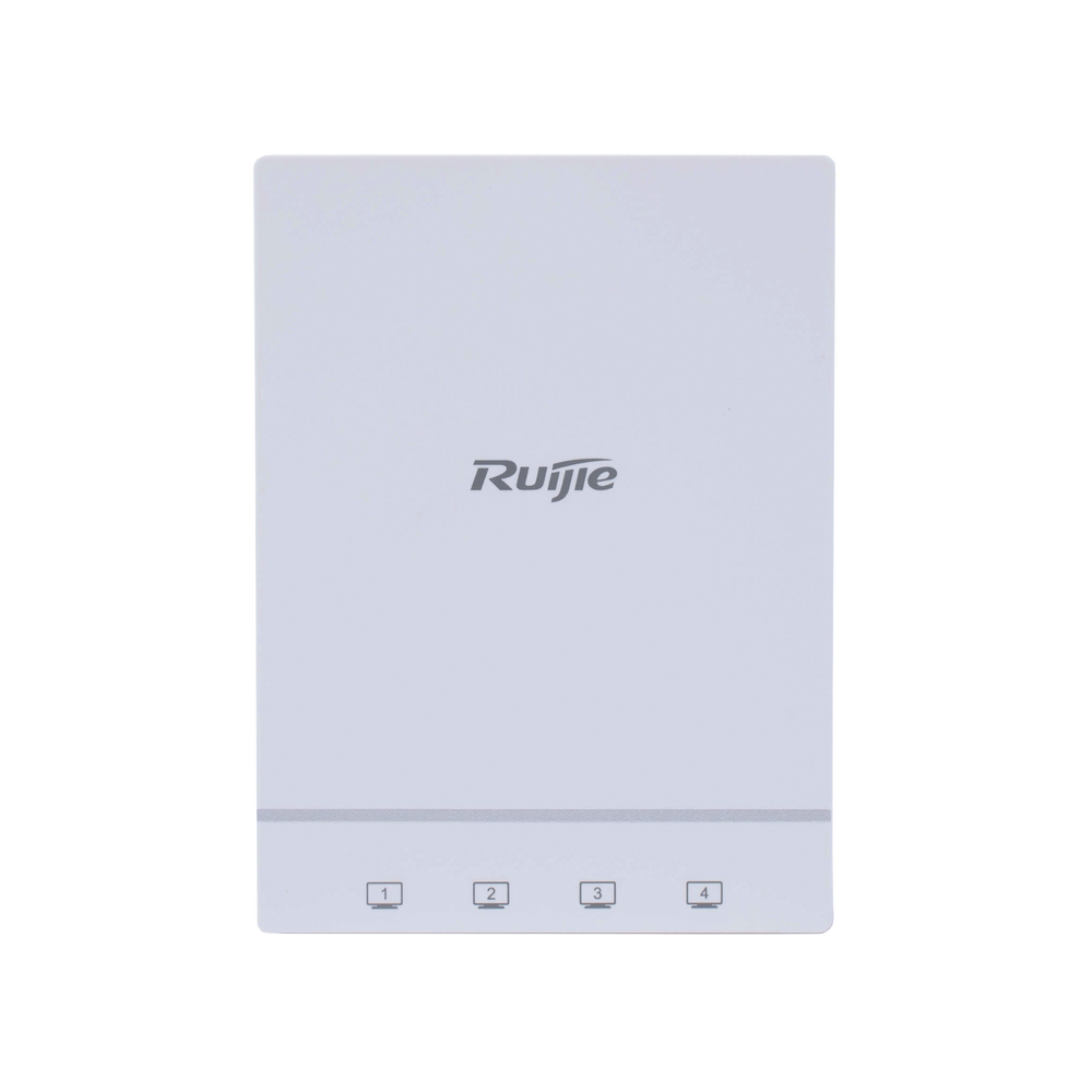 RG-AP180, Punto de Acceso Inalámbrico para Interior de Pared, Doble Banda Wi-Fi 6 de 1.775 Gbps, MU-MIMO 2X2, 4 Puertos Gigabit Adicionales