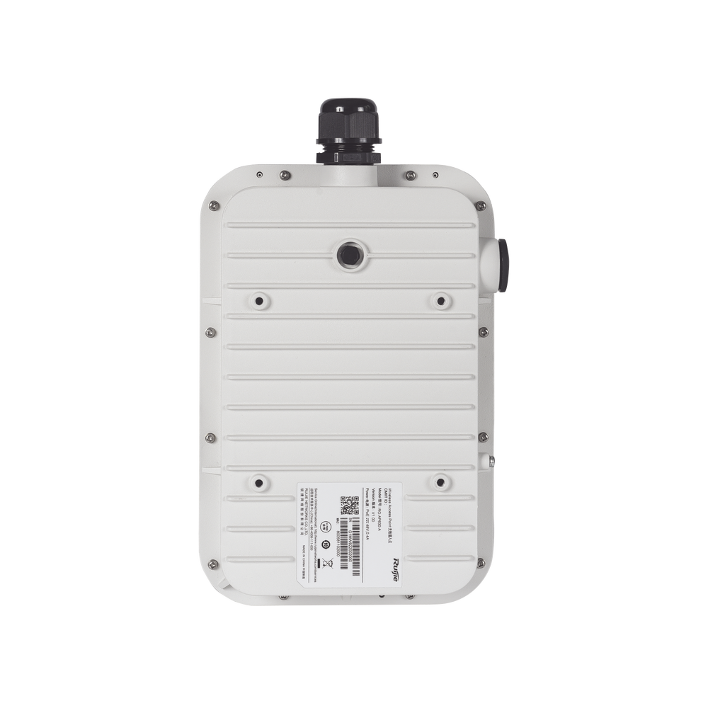 RG-AP680(CD), Punto de Acceso Inalámbrico Exterior de Alta Potencia y Doble Radio Wi-Fi 6 de 2.402 Gbps, Puerto Óptico de 1 Gbps