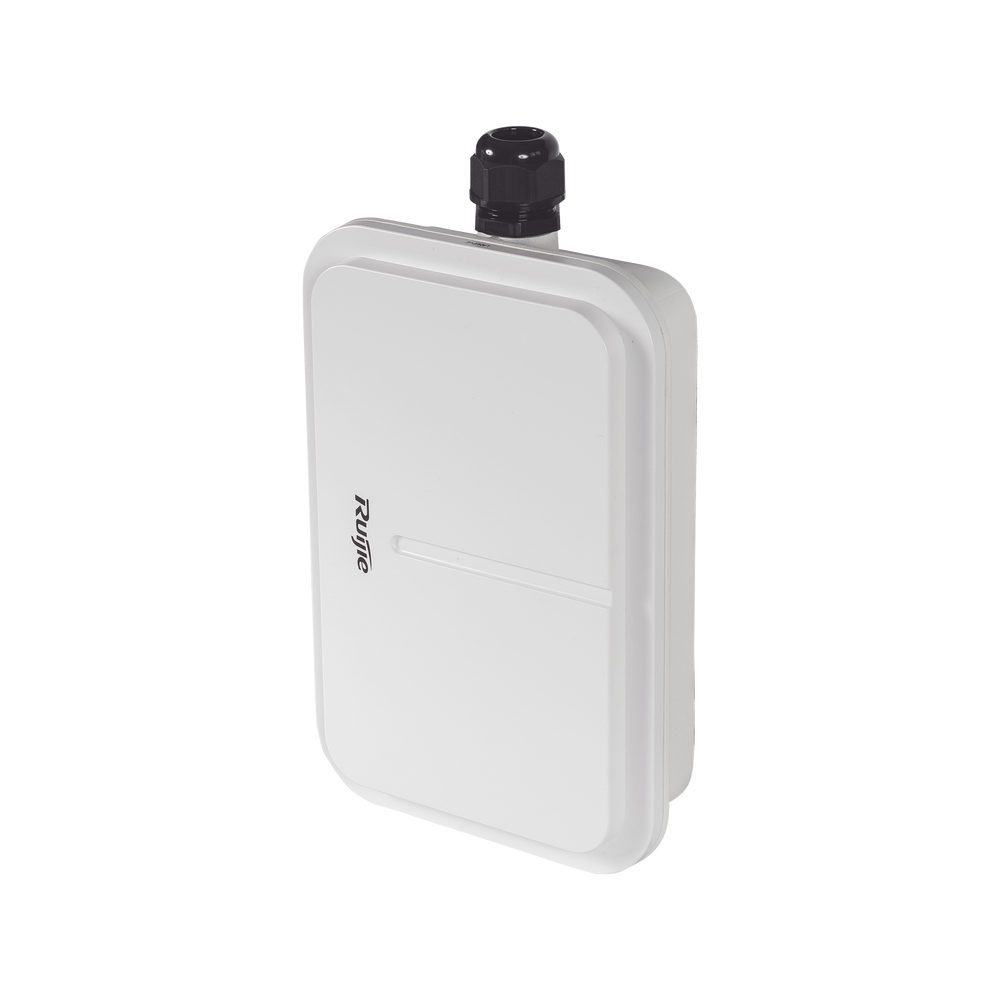 RG-AP680(CD), Punto de Acceso Inalámbrico Exterior de Alta Potencia y Doble Radio Wi-Fi 6 de 2.402 Gbps, Puerto Óptico de 1 Gbps