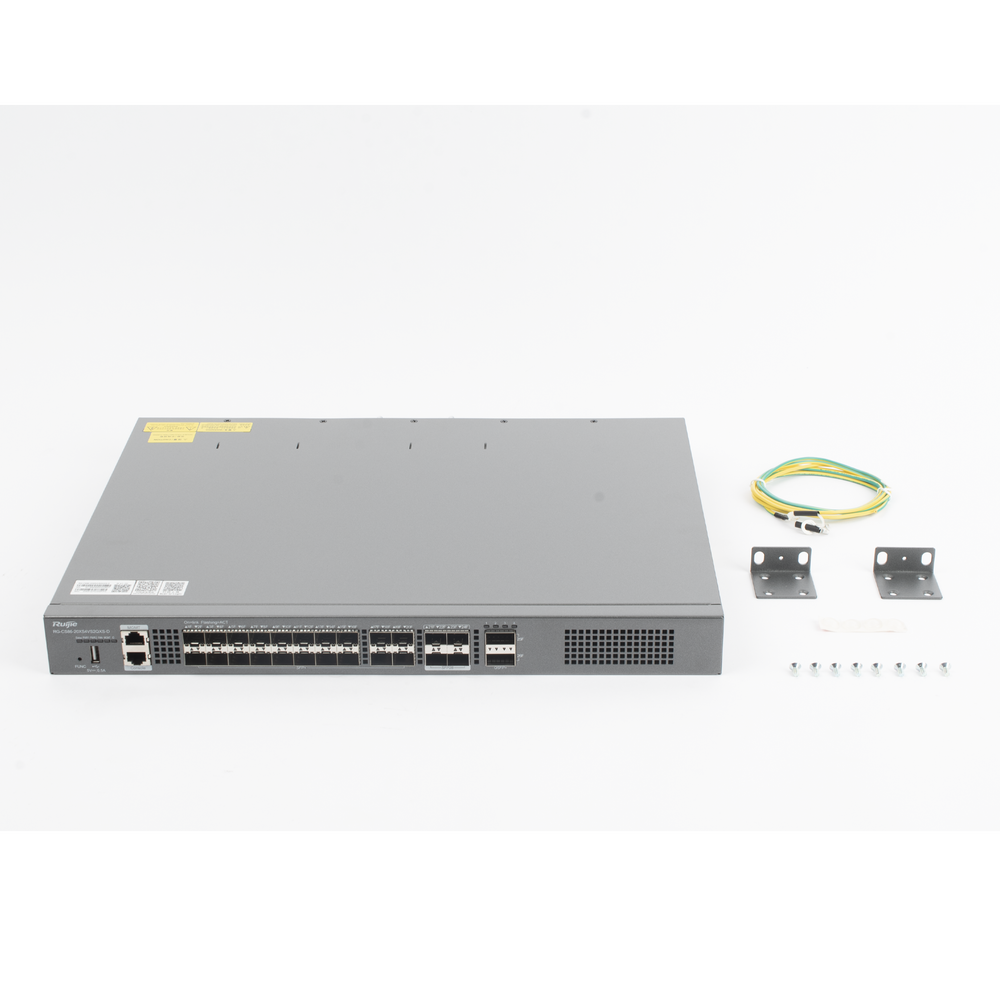 Fiber Core Distribution Switch with 24 10G SFP+ Ports and 40G QSFP+ Uplinks