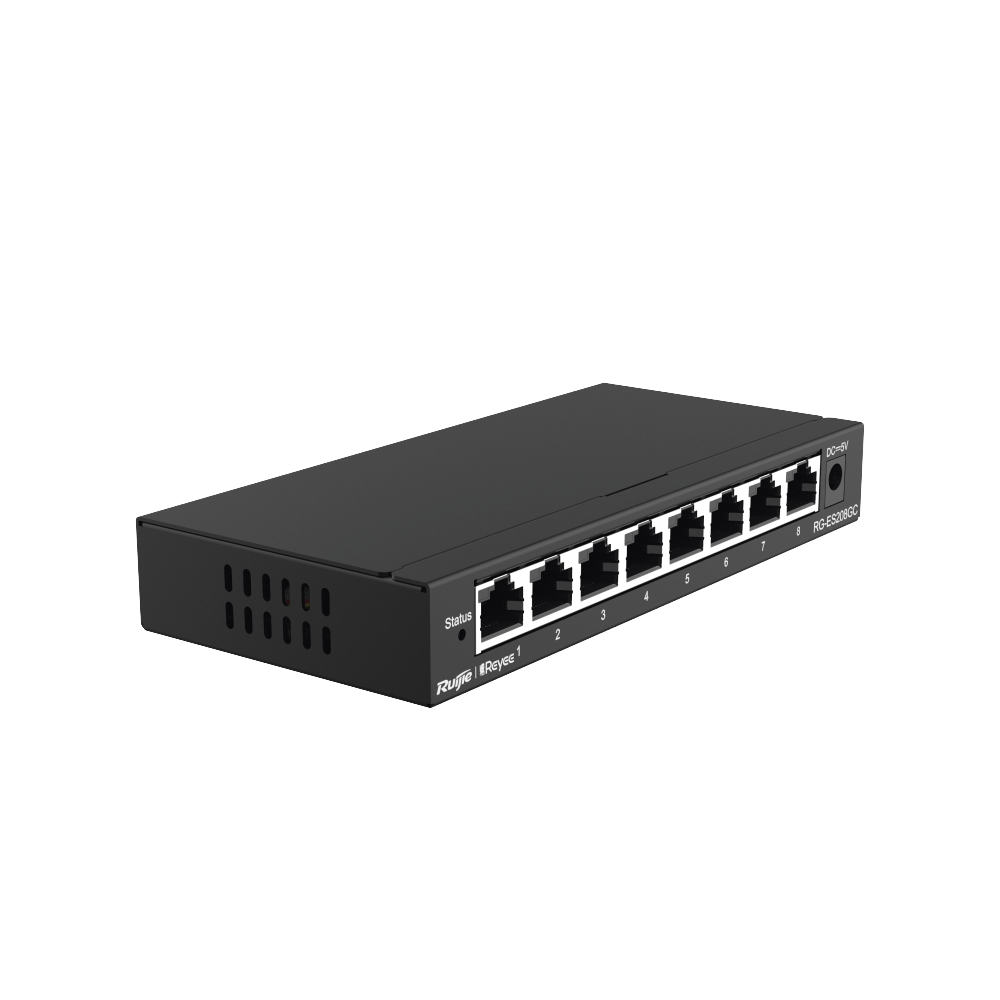 8-Port Gigabit Managed Switch, IP Camera Recognition, Unique Value for CCTV Network, Free Cloud Management