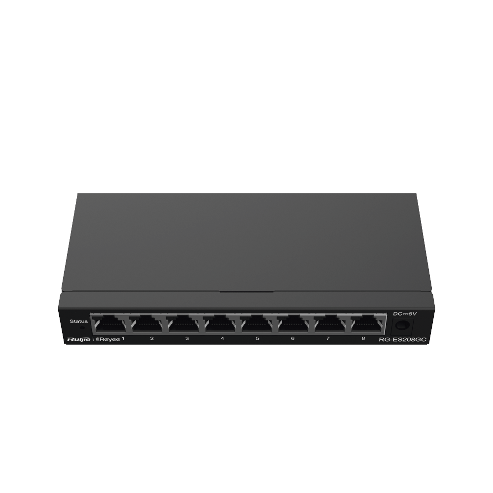 8-Port Gigabit Managed Switch, IP Camera Recognition, Unique Value for CCTV Network, Free Cloud Management