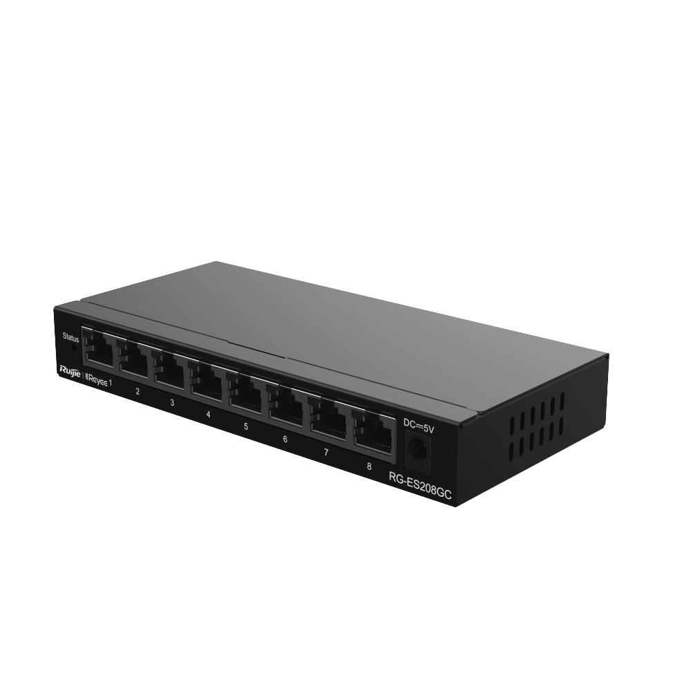8-Port Gigabit Managed Switch, IP Camera Recognition, Unique Value for CCTV Network, Free Cloud Management