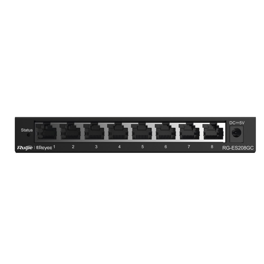 Switch Administrable con 8 Puertos Gigabit, Reconocimiento de Cámara IP, Valor Único Para la Red CCTV, Gestión Gratuita Desde la Nube