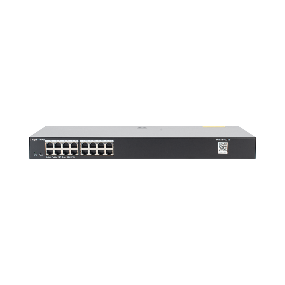 16-Port Gigabit Rack-Mountable Steel Smart Switch, Cloud Managed, Non-PoE