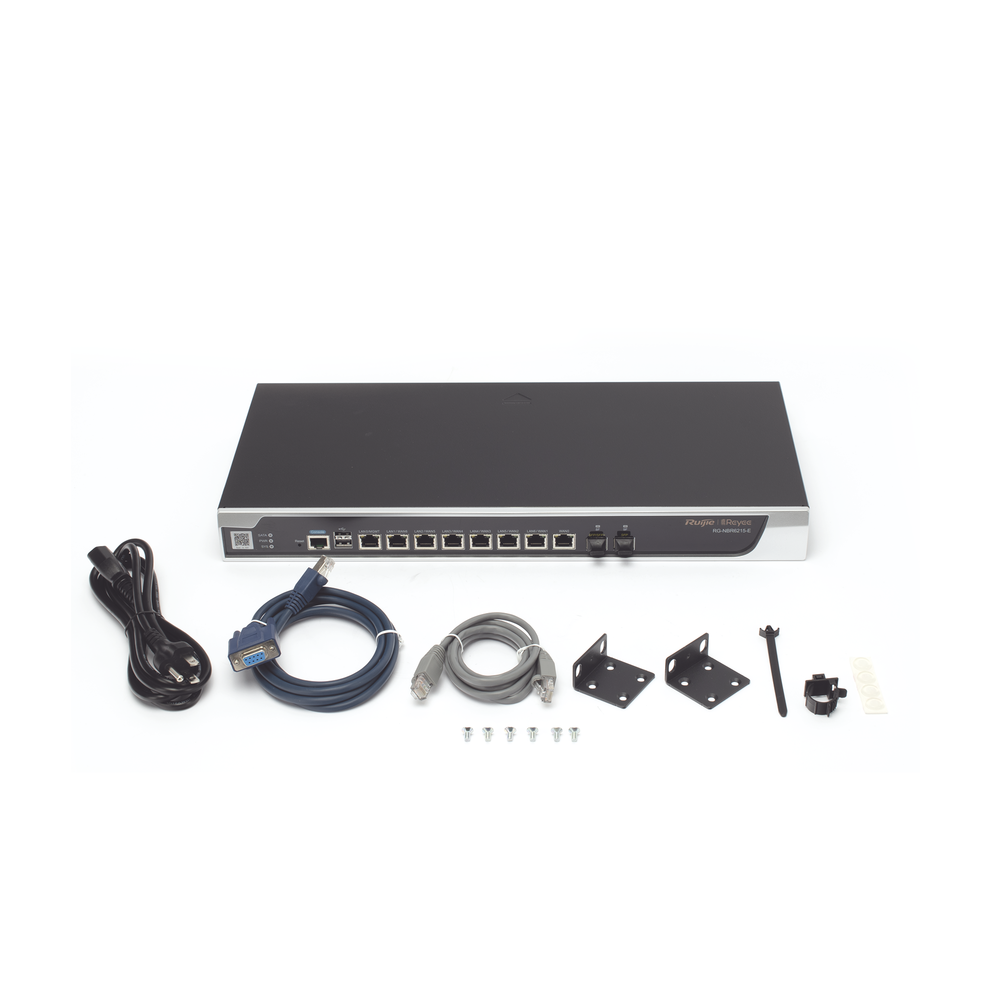 RG-NBR6215-E Reyee High-Performance Cloud Managed Security Router, Up to 2000 Clients, 2.5 Gbps, 10G SFP+