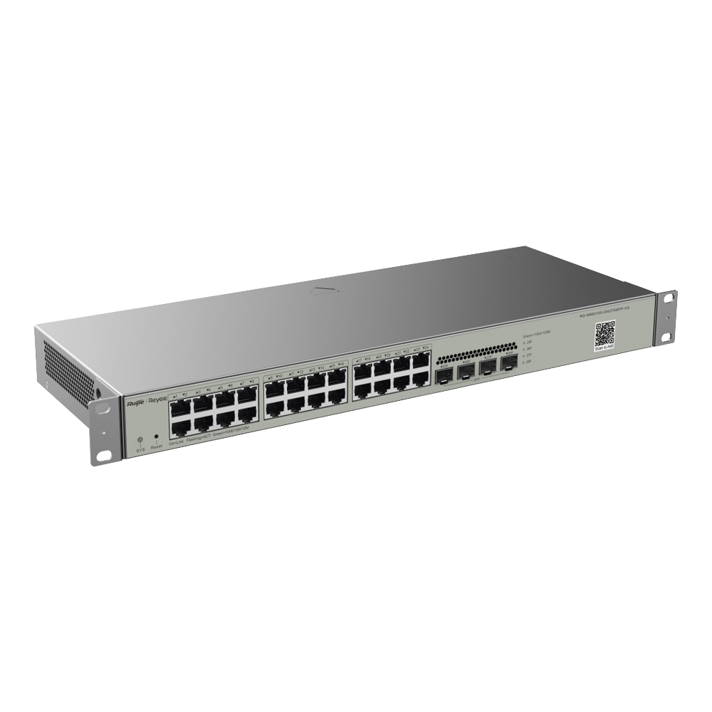 Switch No PoE Gestionable en la Nube de 28 Puertos Gigabit Capa 2, 24 x 10/100/1000Base-T + 4 Puertos SFP