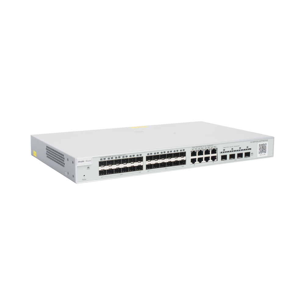 24-Port SFP+ Gigabit Layer 3 Non-PoE Switch, 8-Port Gigabit Combo