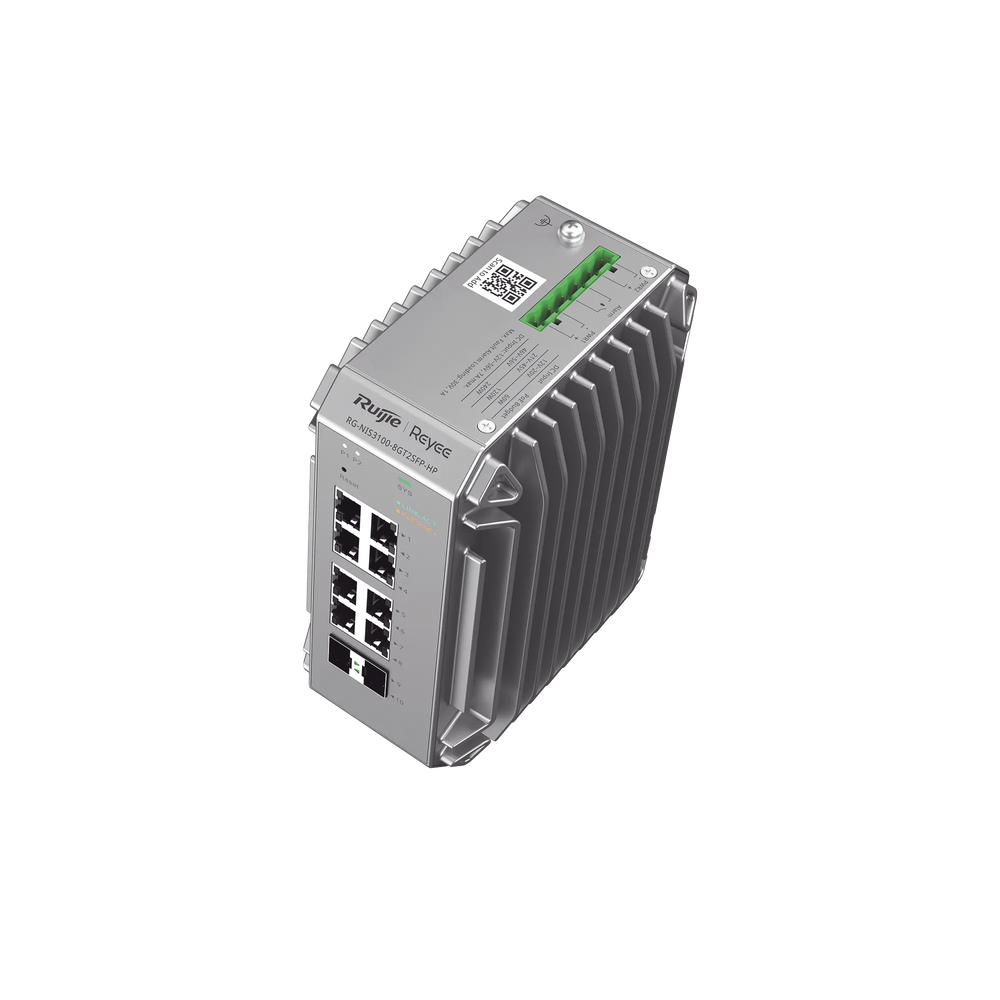 True Industrial Grade Switch Specially Designed for Harsh Environments, Features 10 Gigabit Ports, 8 of them PoE+ Ports and 2 SFP Uplink Ports
