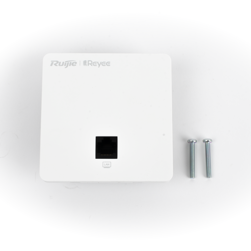 Punto de Acceso para pared, 802.11ac Wave 2, MIMO 2X2, 1.2 Gbps, puerto adicional frontal 10/100 ideal para habitaciones