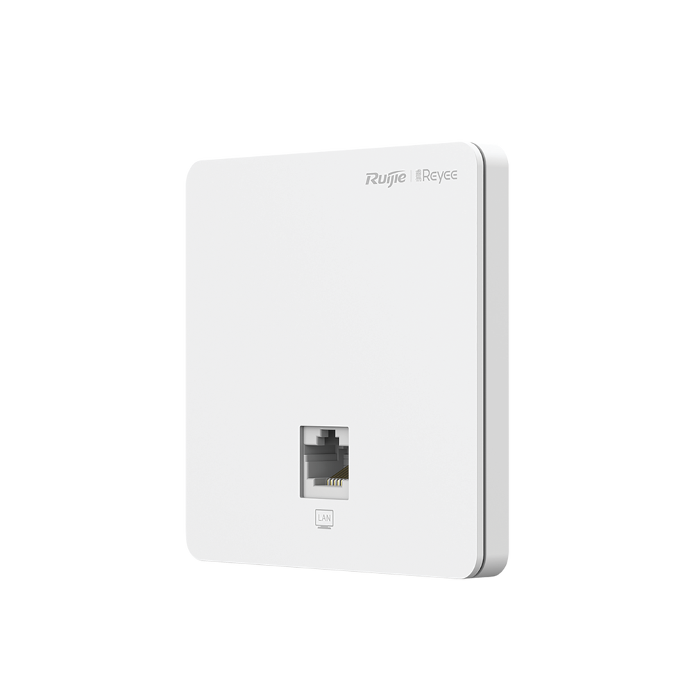 Punto de Acceso para pared, 802.11ac Wave 2, MIMO 2X2, 1.2 Gbps, puerto adicional frontal 10/100 ideal para habitaciones