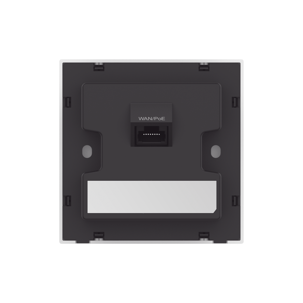 Punto de acceso Wi-Fi 6 de pared para interior 360°, doble banda, 2976 Mbps, 2 puertos GE, hasta 512 usuarios, portal cautivo standalone, compatible con reyee mesh, diseño ultra delgado 86mm