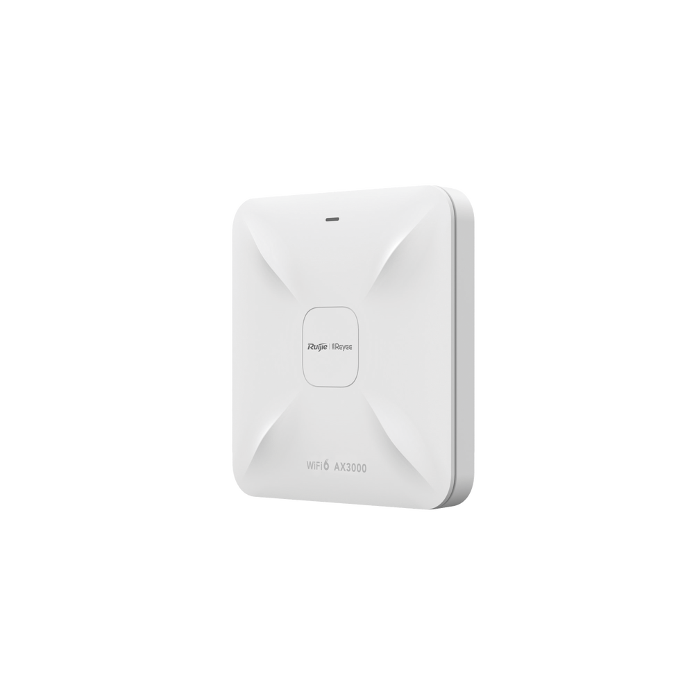 Punto de acceso Wi-Fi 6 de techo para interior 360°, doble banda, 2.97 Gbps, hasta 512 usuarios, 1 puerto GE + 1 puerto de 2.5GE, portal cautivo standalone, soporta Reyee Mesh