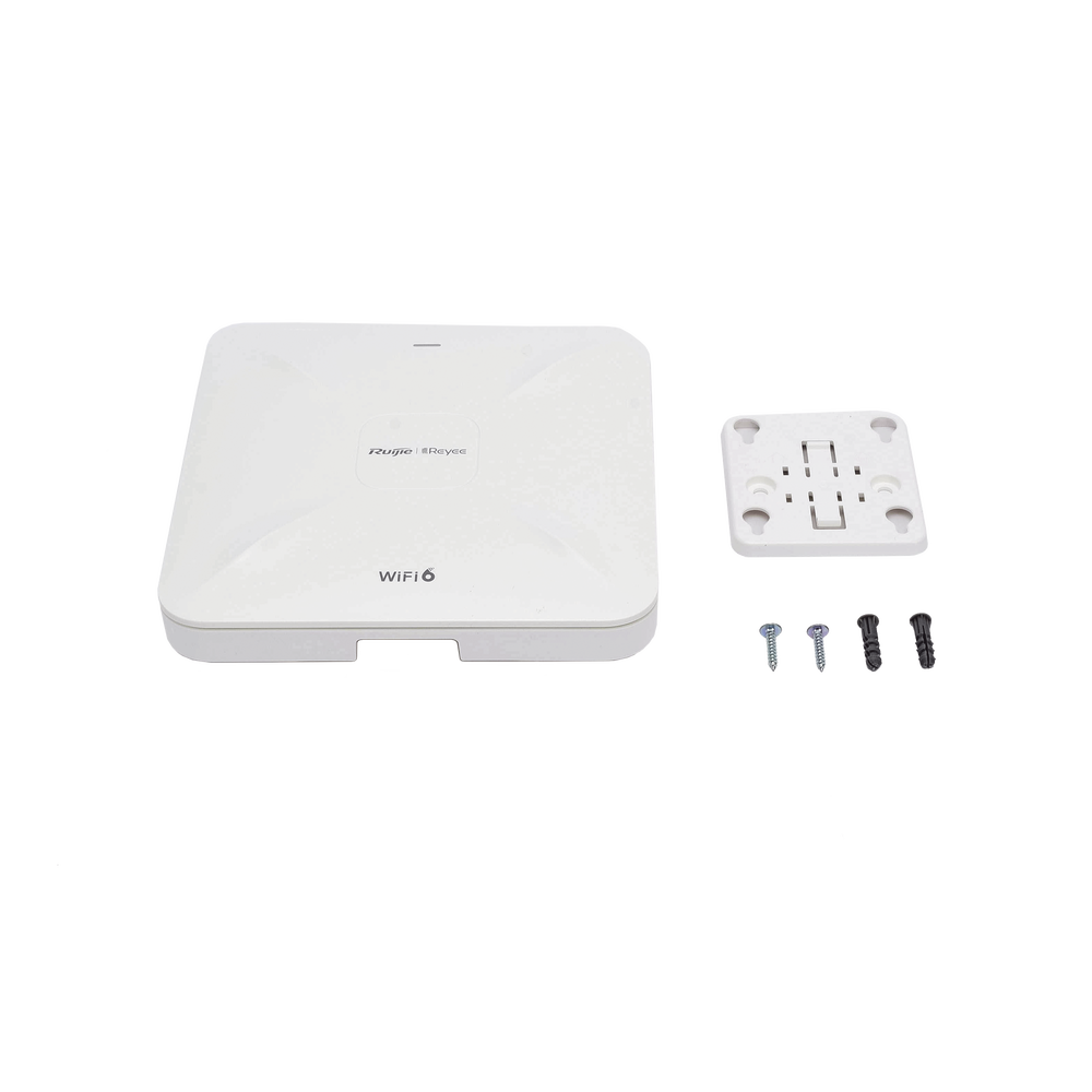 360° Indoor Ceiling Wi-Fi 6 Access Point, Dual Band, 1775 Mbps, Up to 512 Users, 2 GE Ports, Standalone Captive Portal, Supports Mesh