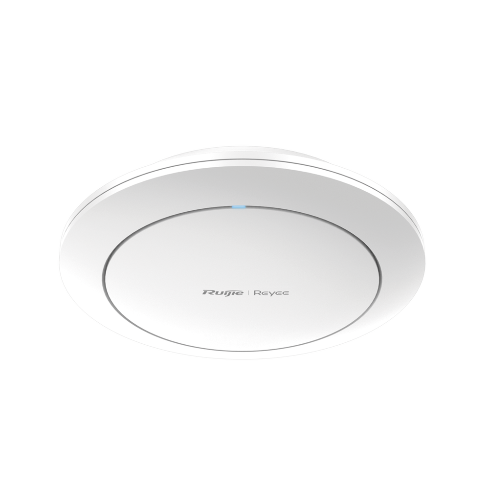 Punto de acceso Wi-Fi 6 de techo para interior 360°, doble banda, 2976 Mbps, hasta 512 usuarios, 1 puerto GE, diseño redondo, portal cautivo standalone, soporta Mesh