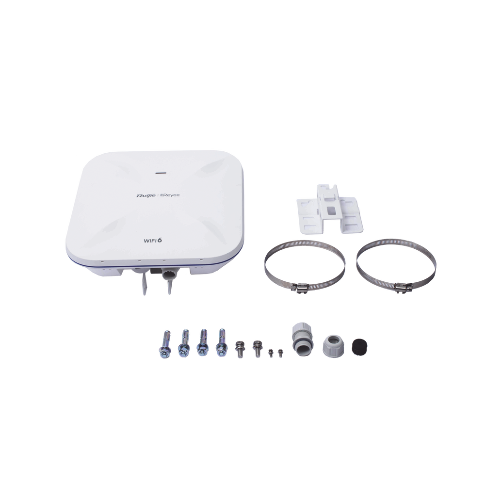 360° Outdoor Wi-Fi 6 Access Point, IP 68, Dual Band 1775 Mbps, SFP Port Ideal for Fiber Optics, Protection up to 6 kV and Wind Erosion Protection, Compatible with Reyee Mesh