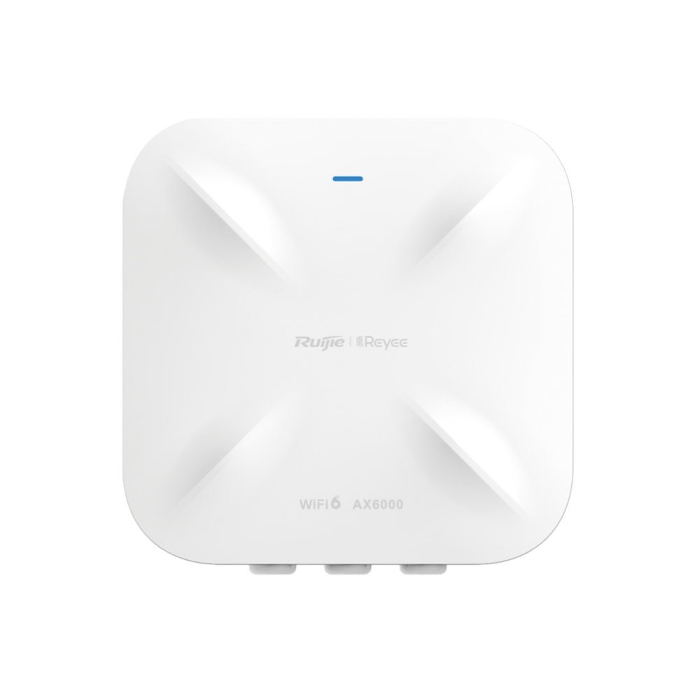 Punto de acceso Wi-Fi 6 direccional para exterior, IP 68, doble banda 4x4, 5.95 Gbps, puerto SFP de 2.5GE ideal para fibra óptica, hasta 512 usuarios, protección hasta 4 kV y protección contra erosión eólica, reyee mesh