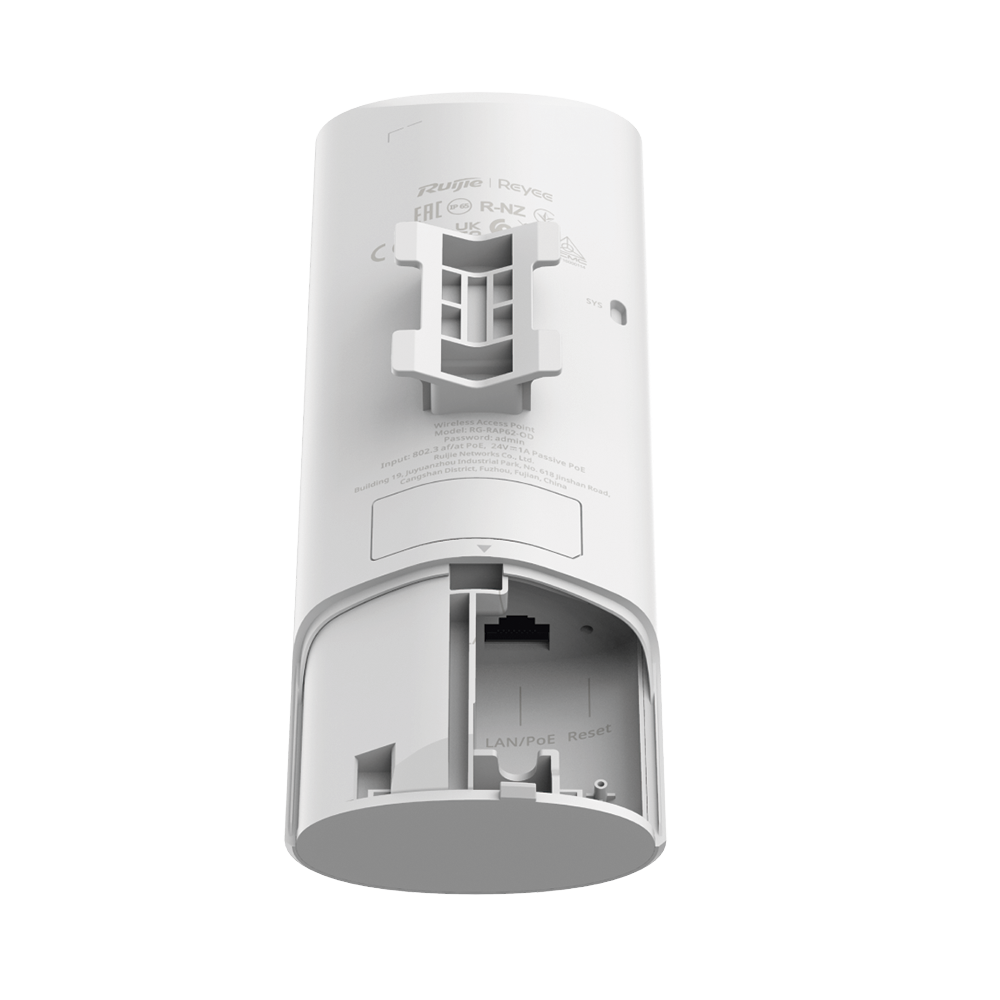 Punto De Acceso Wi-Fi 6 Para Exterior, Hasta 2974 Mbps, IP65, Cobertura 360°, Reyee Mesh, Portal Independiente Y Funciones De Roaming Con IA