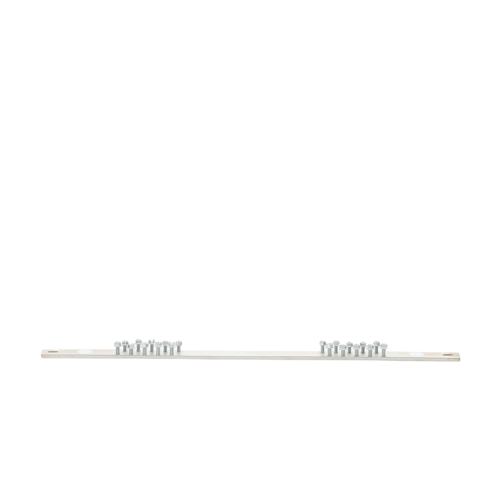 Grounding Bar, For 19" Rack, With 20 Holes For Quick Equipment Connection, Includes 20 # 12-24 x 1/2" Screws Installed