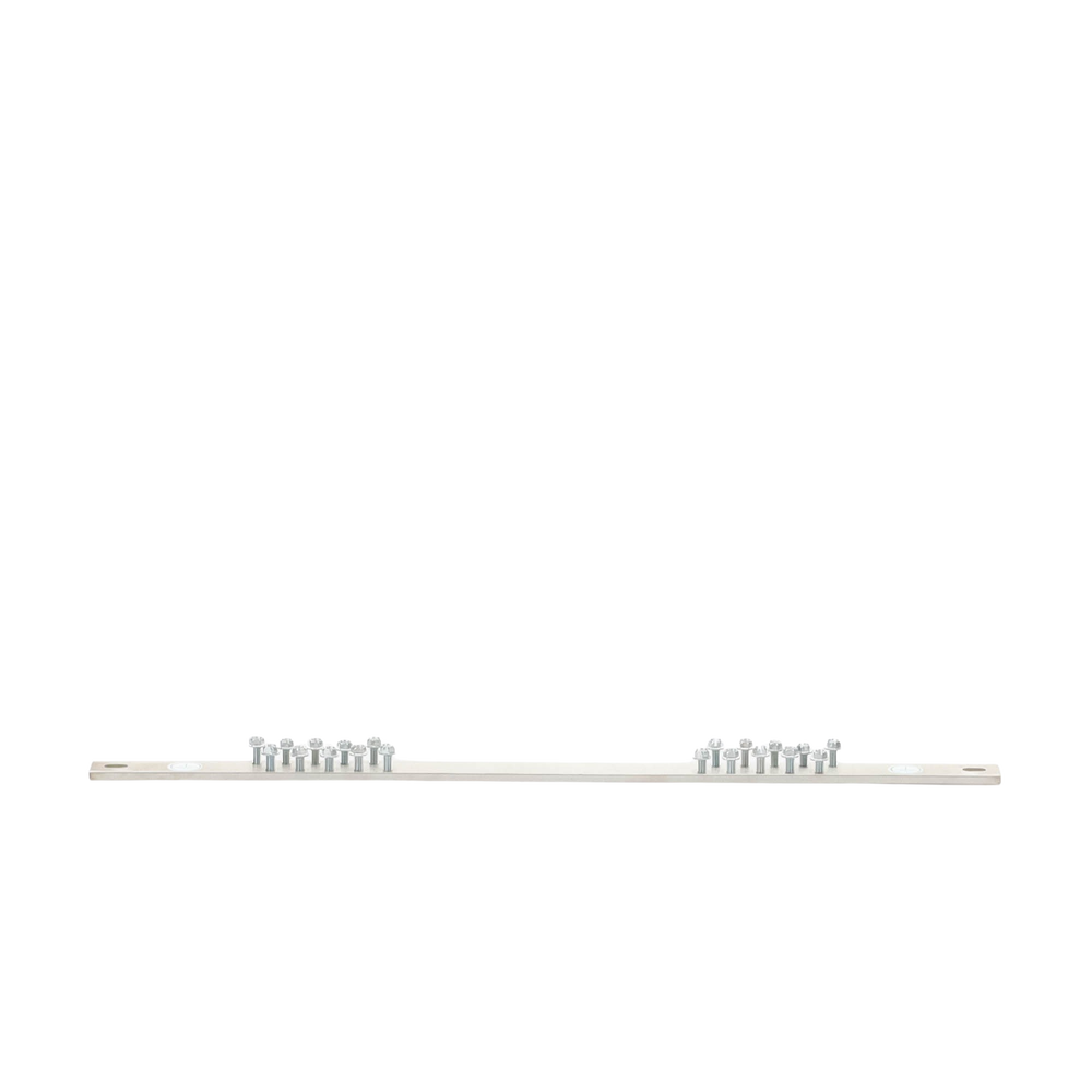 Grounding Bar, For 19" Rack, With 20 Holes For Quick Equipment Connection, Includes 20 # 12-24 x 1/2" Screws Installed