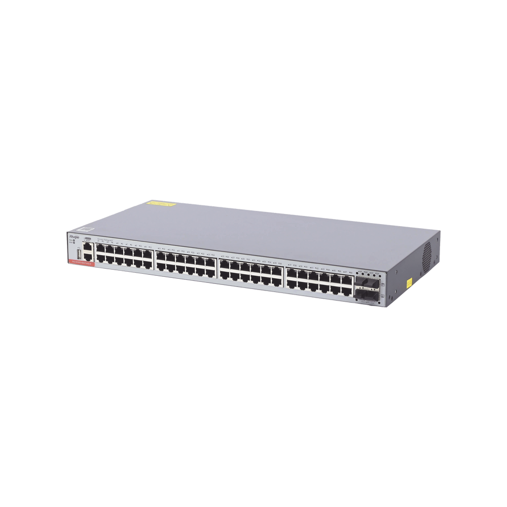 Layer 3 Managed Switch with 48 Gigabit ports + 4 SFP+ for 10Gb fiber, free cloud management.