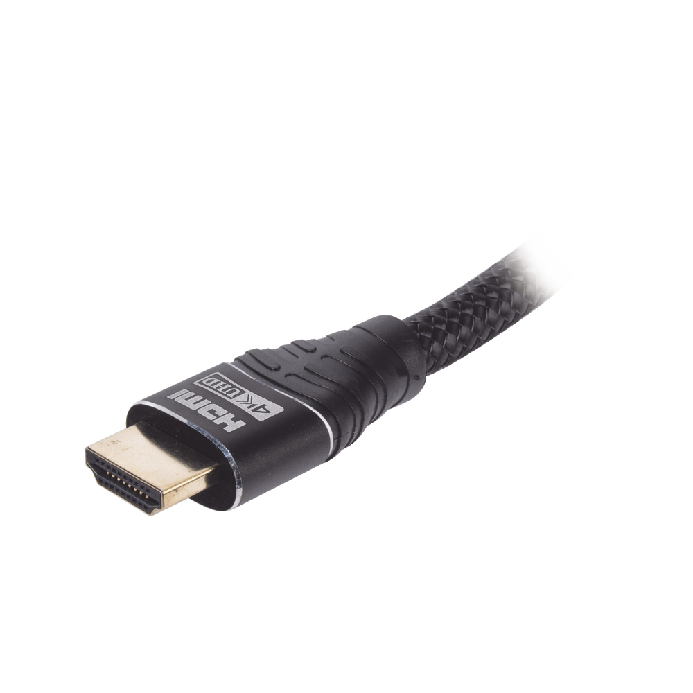 Cable HDMI Ultra-Resistente Redondo de 1m (3.2 ft) Optimizado para Resolución 4K ULTRA HD