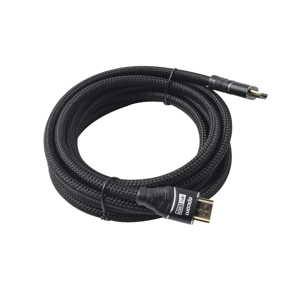 Cable HDMI Ultra-Resistente Redondo de 3m ( 9.8 ft ) Optimizado para Resolución 4K ULTRA HD