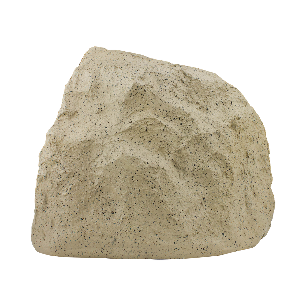 2-Way Rock-Shaped Outdoor Speaker, 8" Polypropylene Woofer, 1" Titanium Tweeter, Light Brown. 5 - 150 W, 8 ohms