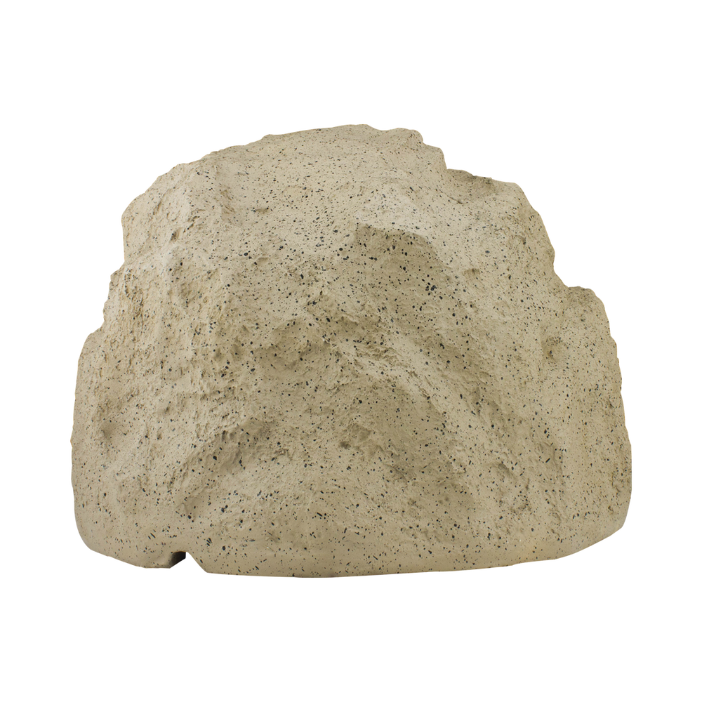 2-Way Rock-Shaped Outdoor Speaker, 8" Polypropylene Woofer, 1" Titanium Tweeter, Light Brown. 5 - 150 W, 8 ohms