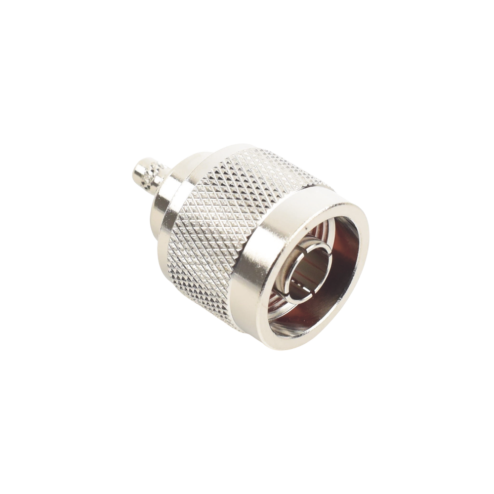 N Male Reverse Fold Ring Connector for RG-58/U, RG-142/U cables.