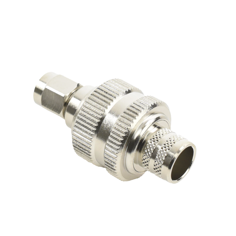 Reverse SMA Male Connector with Folding Ring for RG-8/U, 9913, LMR-400, Nickel/Gold/Teflon.