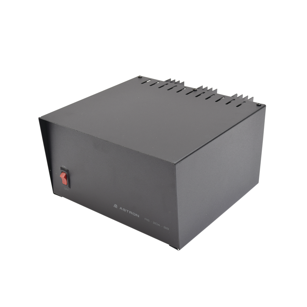 Fuente de poder Astron| Salidas 13.8Vcd, 20A | Lineal Regulada con Circuito Cargador de Baterías.