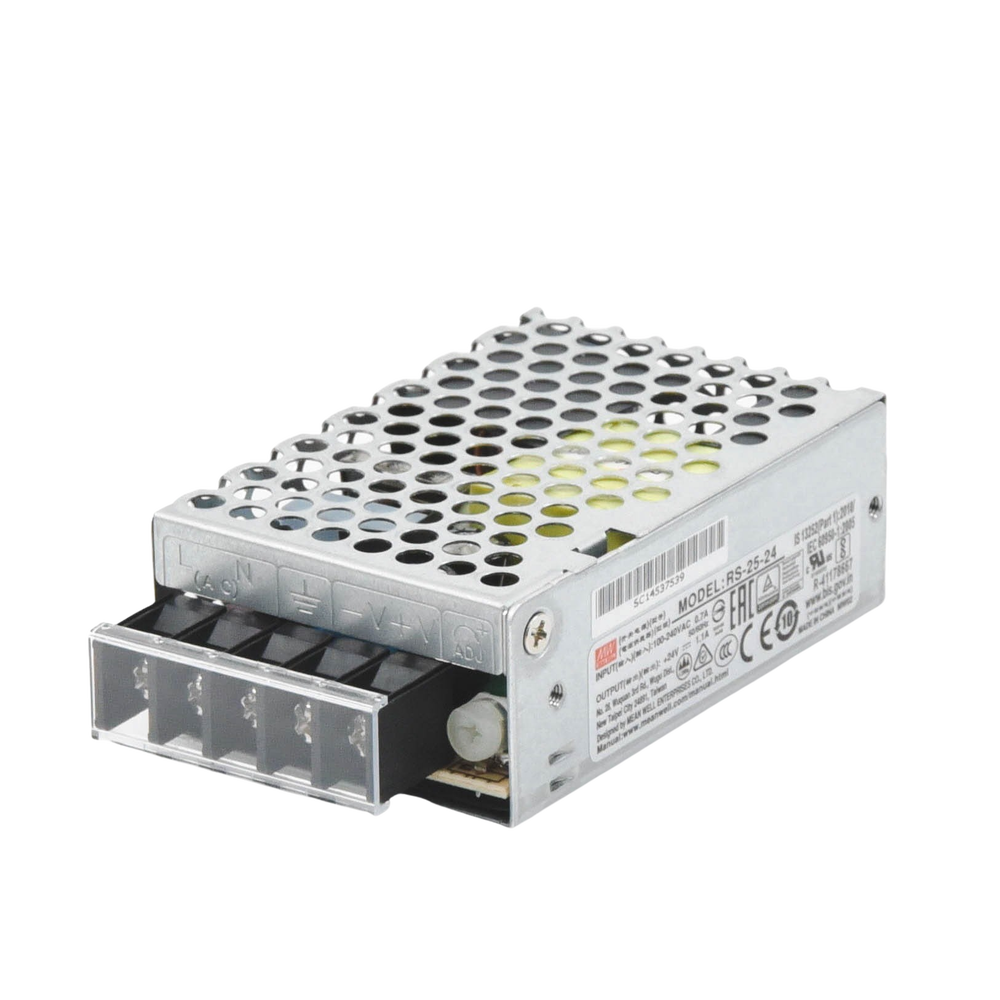 Fuente de Poder Industrial Conmutada 25W de Potencia, 24Vcc, 1.1A