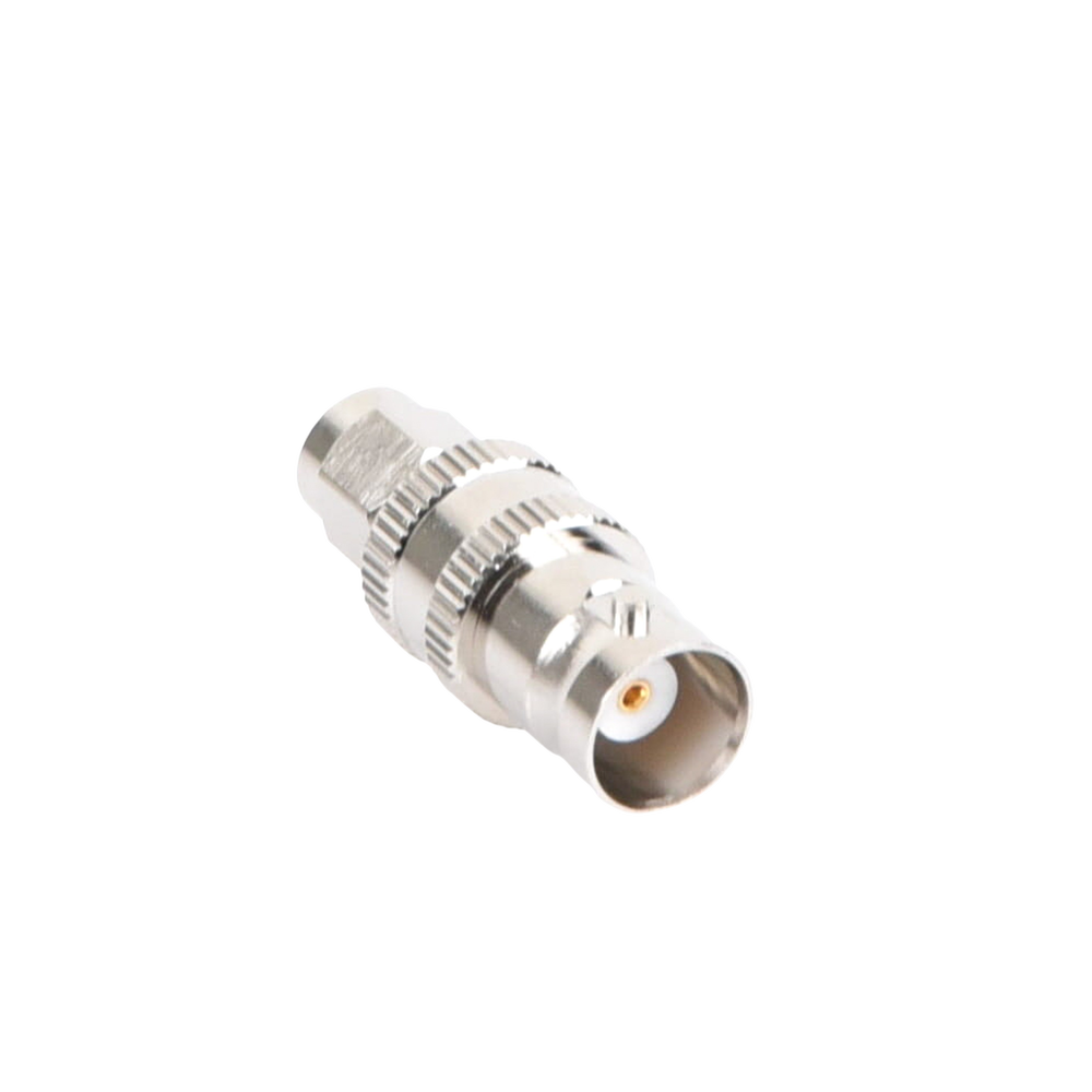 SMA Male to BNC Female Inline Adapter, Nickel/Gold/Teflon.