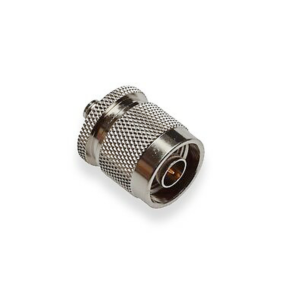 SMA Female to N Male Inline Adapter, Nickel/Gold/Teflon.