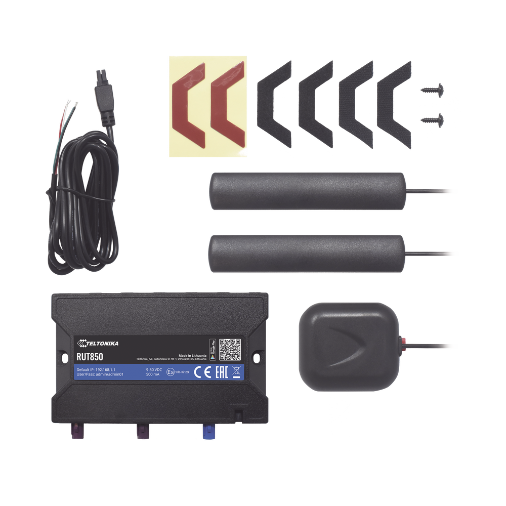 LTE Vehicle Router, with 2.4 GHz Wi-Fi and GPS locator, Bands B1, B2, B3, B4, B5, B7, B8, B28