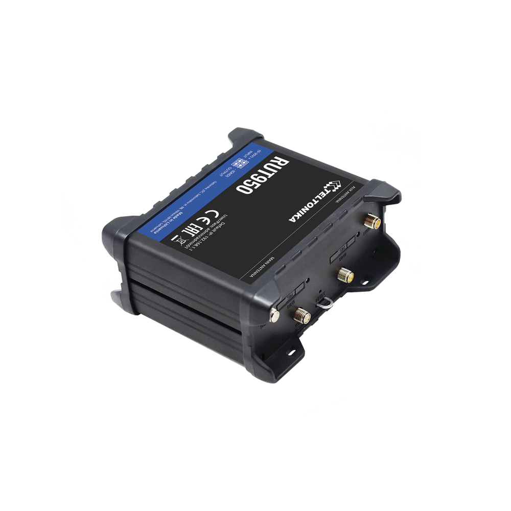 Dual SIM LTE router, 4 Ethernet ports, connectorized, Bands B1, B2, B3, B4, B5, B7, B8, B28