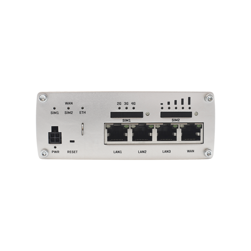 Industrial Router LTE (4.5G) Cat6, 4 Gigabit ports, Dual SIM slot, GNSS