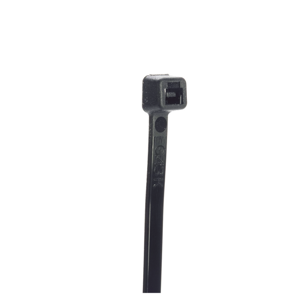 Cincho de Nylon 6.6 StrongHold™, de 188mm de largo, Color Negro, Exterior Resistente a Rayos UV, Paquete de 1000pz