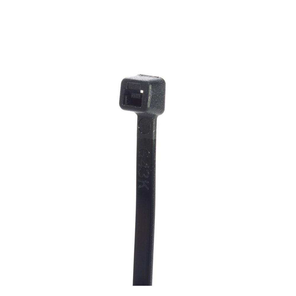Cincho de Nylon 6.6 StrongHold™, de 188mm de largo, Color Negro, Exterior Resistente a Rayos UV, Paquete de 1000pz