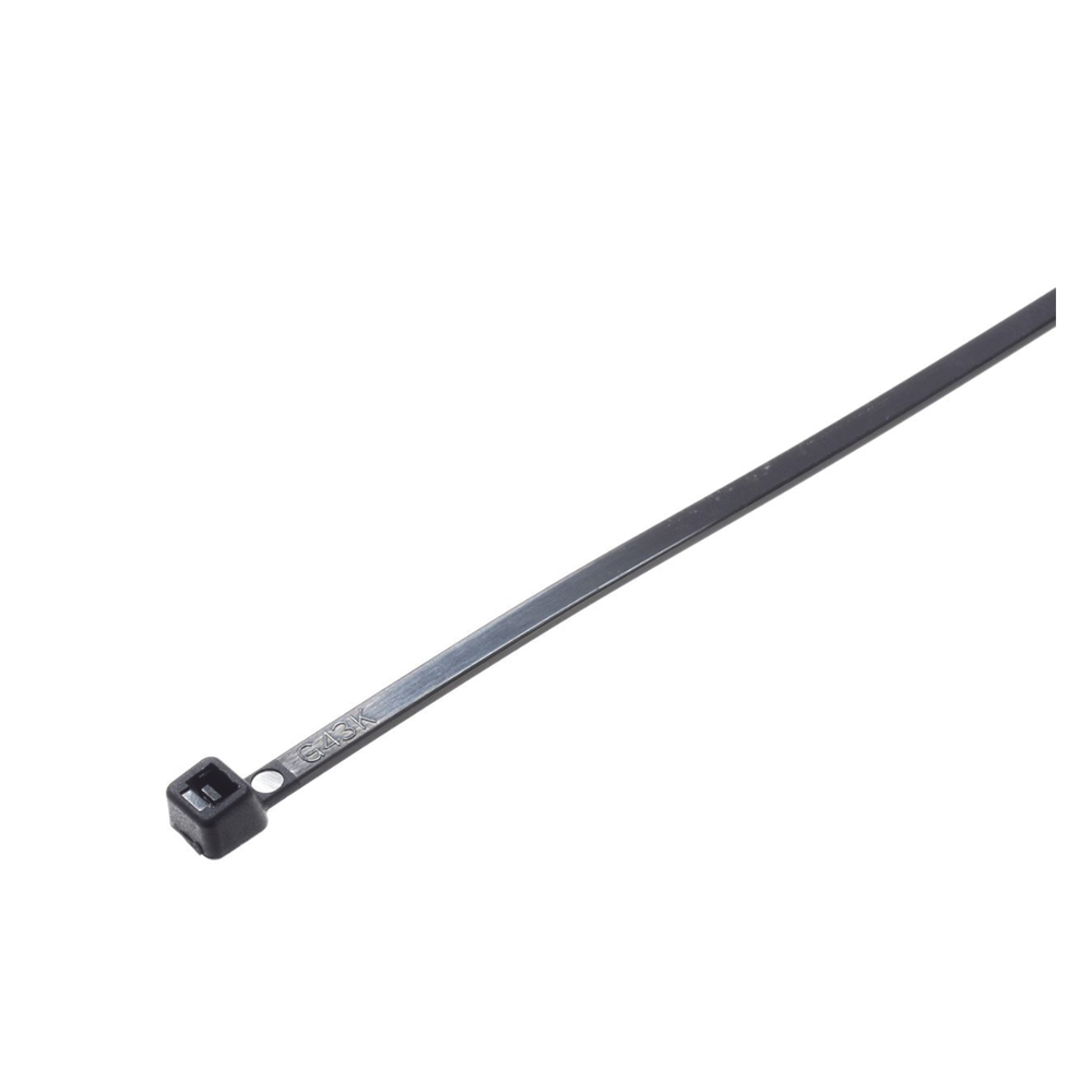 Cincho de Nylon 6.6 StrongHold™, de 188mm de largo, Color Negro, Exterior Resistente a Rayos UV, Paquete de 1000pz